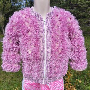 "Fuzzy + Fun" MARJALLA Eyelash Knit Sweater